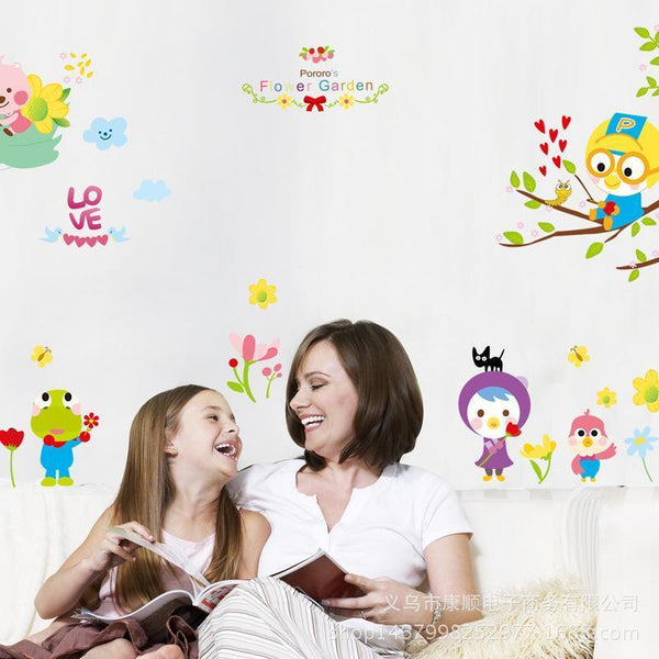 XL8093 wall stickers cartoon children's room decoration living room bedroom wall stickers kindergarten classroom decoration decorative wall sticker