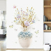 Three-dimensional vase wall stickers living room wall decoration stickers bedroom background wall self-adhesive wall flowers  GS9917  Size: 60x90cm