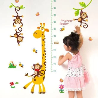 Sk9292 Giraffe and Monkey Wall Sticker