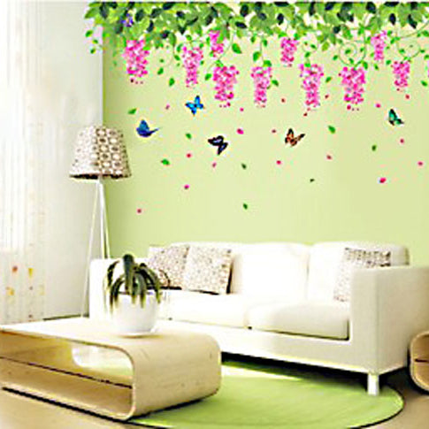 Wall-Mounted Flower Arrangement Decorative Decal size 60x90 xy1132