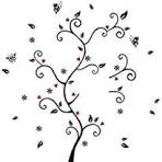 Ay6031 3D Wall Decals Family Trees DIY Wall Stickers with Quotes and Photo Frame for Home Decor Living Room