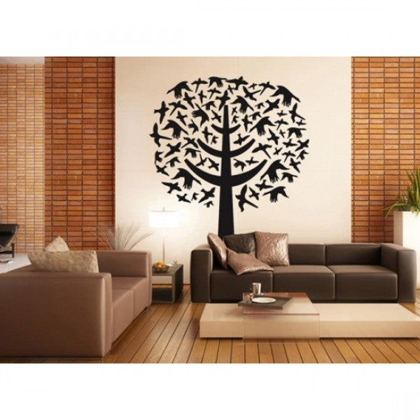 Black Bird Tree Sticker AY7081