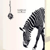 Sabnas Only Beautiful Zebraa Wall Decal Sticker Wall Decor decoration Stickers For bedroom Living room Garden home Black color ay9030