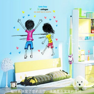 JuGuo Design] Children's Graffiti Wall Stickers, Wallpapers, DIY Combination Decorations size 60x90 ay9162