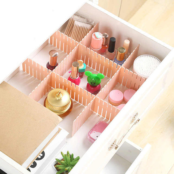 4 Piece Drawer Divider Panel Drawer Divider Home Underwear Socks Storage Organizer Drawer Divider Grid Organizer  drfrgyv1d-1