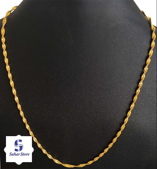Gold plated disco chain for men and women
