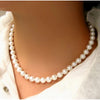 Elegant Pearl Bead Statement Necklace Women Choker Necklace for Women