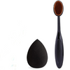 Pack Of 2 - Oval Makeup Brush And Beauty Blender Puff