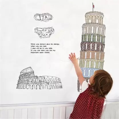 Tower of Pisa Wall Sticker Ay808
