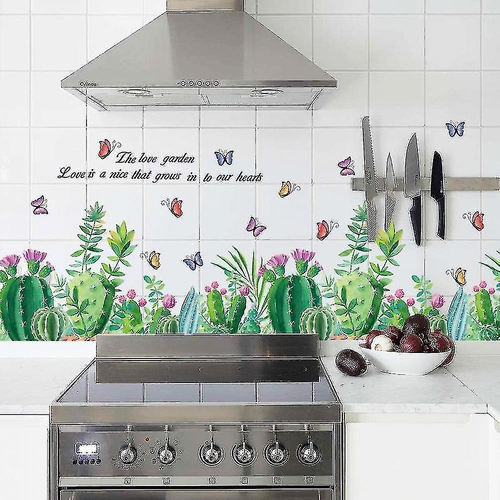 Cactus Plant Decals Wall Sticker Bedroom Bathroom Cabinet Wall Paste