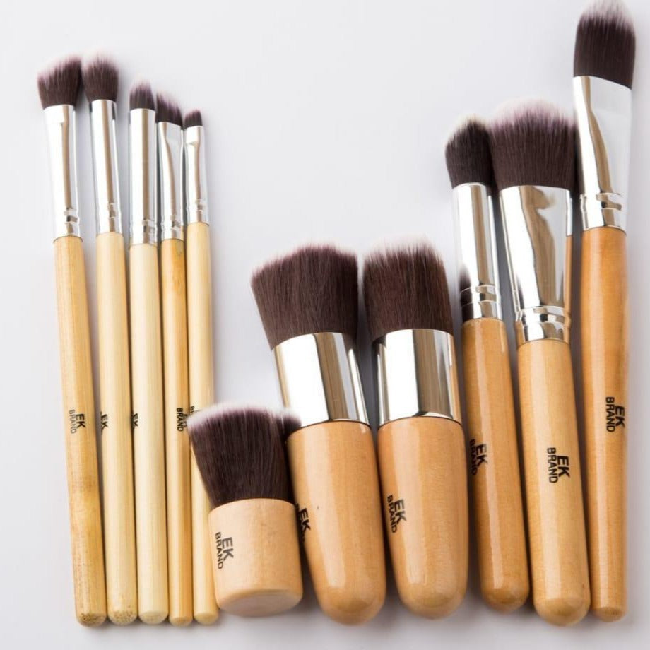 Pack of 11 Makeup Brushes Set with Pouch bhfrbkt3e-1