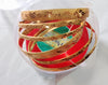 Gold Plated 12 pcs designer Indian Bangle Churi bl24gde4b-9