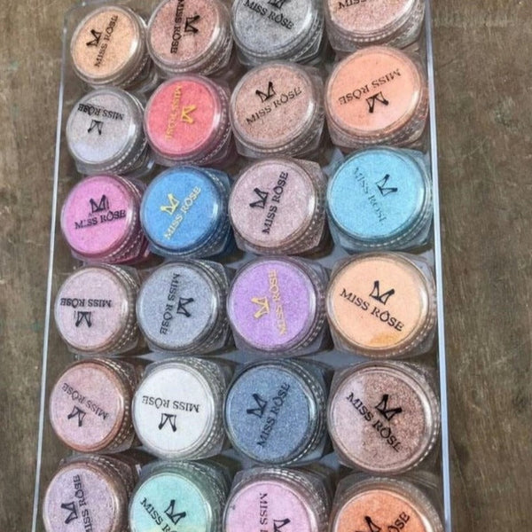 Pack of 24 shimmer dust with free eye stamp  sdesmiz7b-j