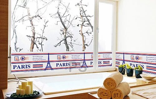 AY9144  Paris Eiffel Tower List Wall Sticker Wal Stiker Dinding