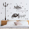 Wallstiker Dinding Siluet Kereta Kuda Klasik SK9268 Wall Sticker Kamar Tidur Anak Aesthetic