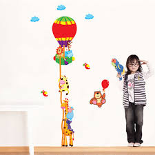 Colourfulworld Balloon & Animal Growth Chart, tape measure height chart wall stickers sheet 50 x 70Dm570130 Colourfulworld Balloon & Animal Growth Chart, tape measure height chart wall stickers sheet 50 x 70 dm570130