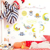 Sk7161 Cartoon diy wall sticker for kids rooms Sleeping Dreaming animals moon stars clouds decor bedroom window wardrobe door stickers-XSQ