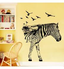 DIY Large Colorful Zebra Wall Stickers Home Decor PVC Paper for Living Room Bedroom Kids Walls Art Decoration Murals Decals size 60x90 xh9276