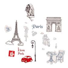 Wall Sticker I Love Paris PVC Wall Paper Removeable Wall Decor Ay9104