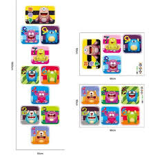 GEGEWOO Make A Monster Stickers Halloween Stickers for Kids Halloween Party Supplies Activities for Monster Themed Birthday Party Games size60x90 xh8013