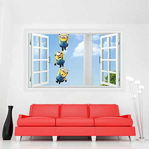 3D Minion Window Decal size 60x90 ncb205