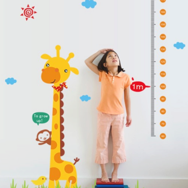 Decorative baby giraffe growth chart size 60x90 mj8025