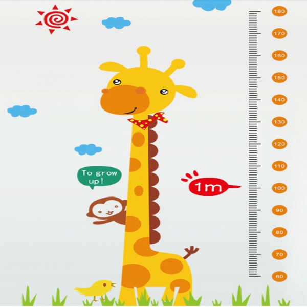 Decorative baby giraffe growth chart size 60x90 mj8025