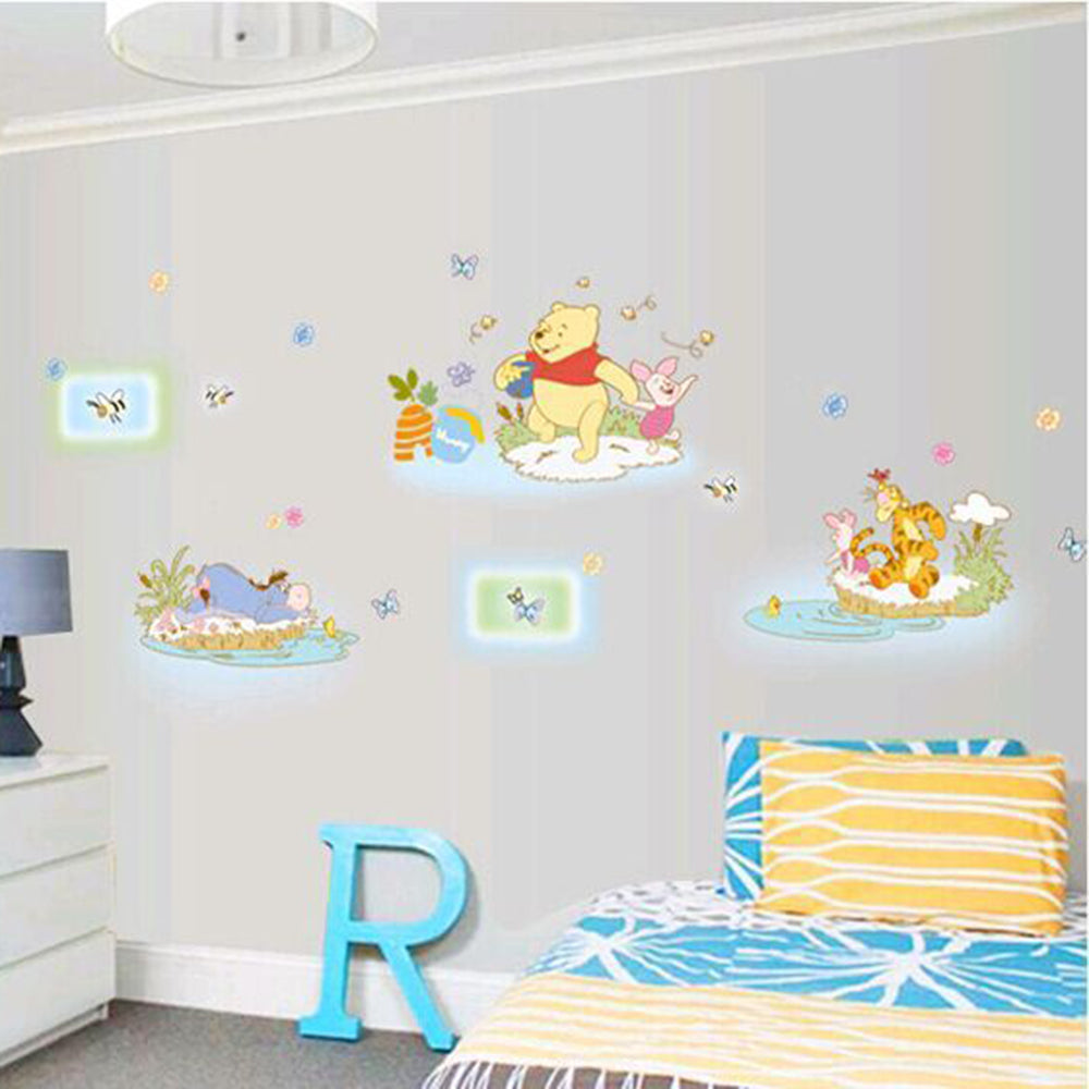 Winnie the Pooh with friends Children's wall sticker size 60x90 df5076