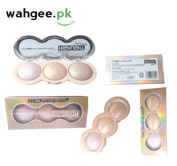 MSYAHO Highlight Pretty 3 Tone Highlighter Powder Item No : YH695  mphmiz3c-c