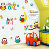 WALL STICKER -JM8366-NIGHT OWL HOOT