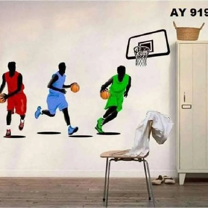 Wall Sticker Home Decoration Wall Sticker Sports Basketball Slam Dunk AY9193