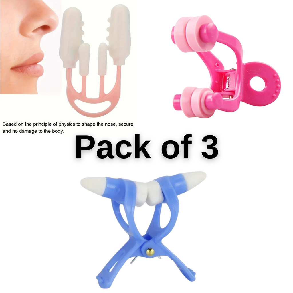Nose Shaper Trio Pack – 3 in 1 Slimming, Lifting & Straightening Beauty Tools (Non-Electric Set)