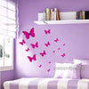 PINK BUTTERFLY WALL PAPER DECAL REMOVABLE STICKERS