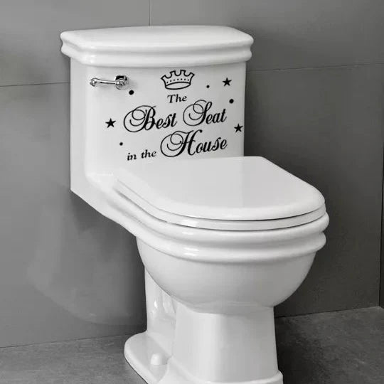 Bathroom Sticker Best Seat Vinyl Home DIY Fun Decal Waterproof Sticker