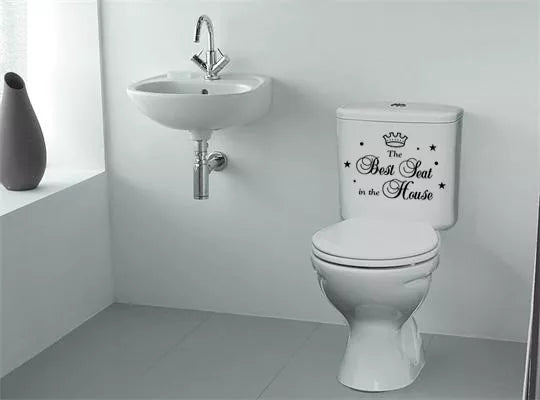 Bathroom Sticker Best Seat Vinyl Home DIY Fun Decal Waterproof Sticker