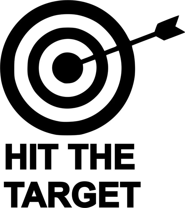 HIT THE TARGET Funny Gift waterproof toilet lid wall stickers Decals Decoration