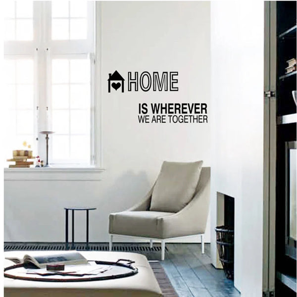 Sticker perete Home is where we are together