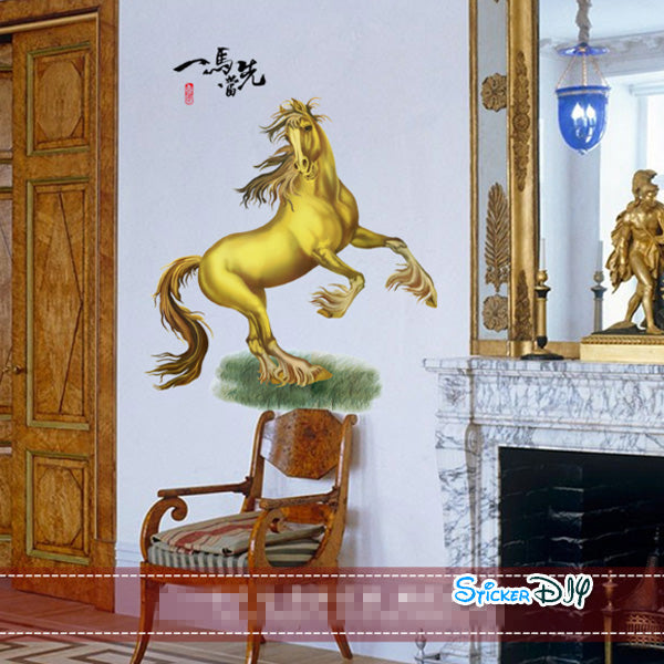 3D horse wall stickers size 60x90  ay9263