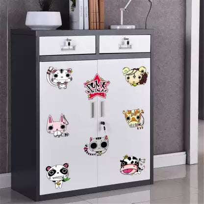 Ampire 40 cm Wall Stickers Crazy Punk animals Fridge Cabinets Doors Design Self Adhesive Sticker