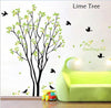 Tree Birds Wall Stickers Green Wall Sticker  XY1006