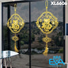 Wall Decals Glass Stickers Tet Decorations Golden Glitter Hanging Patterns Of The Word Phuc XL6606