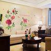 SK9218 Flowers Love Couple Room Decoration Wall Decal Romantic Rose Stickers Autocollants