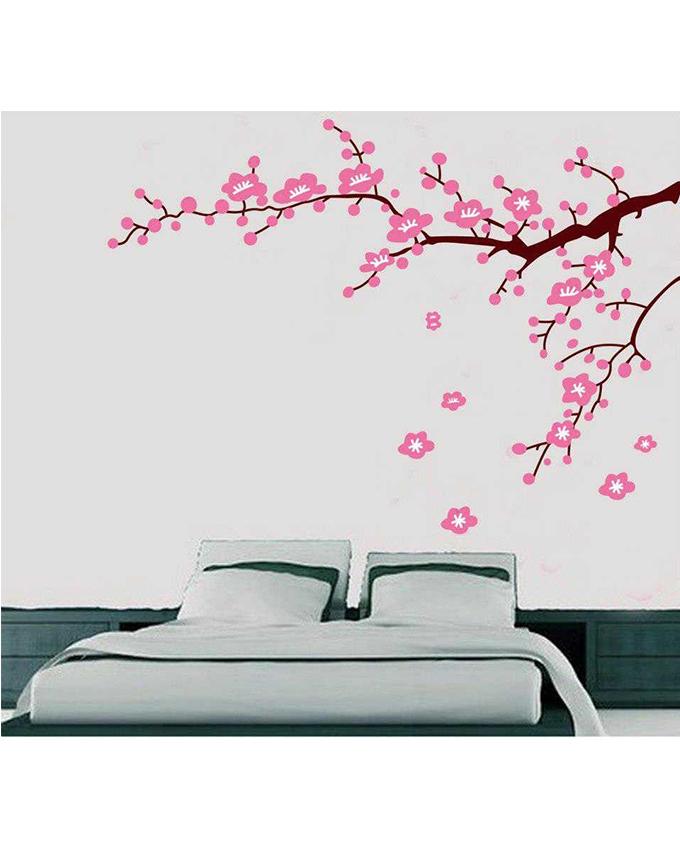 Pink Flowers Wall Sticker - JM-7119