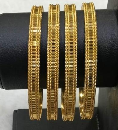 Gold plated 4 piece bangles for women bl24gde1e-7
