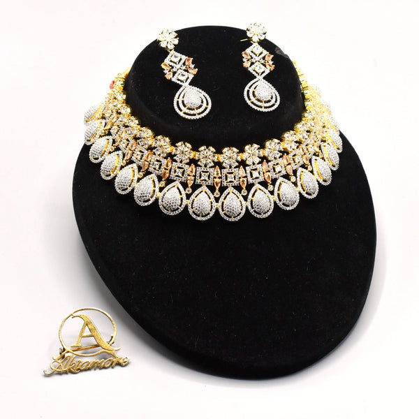 beautiful Jewelry Bride  zircon White  Stone Set Earrings