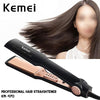 Kemei Km-470 - Professional Hair Straightener - km 470 - Black Titanium Golden Plate with digital temperature control  khsbkz2d-8