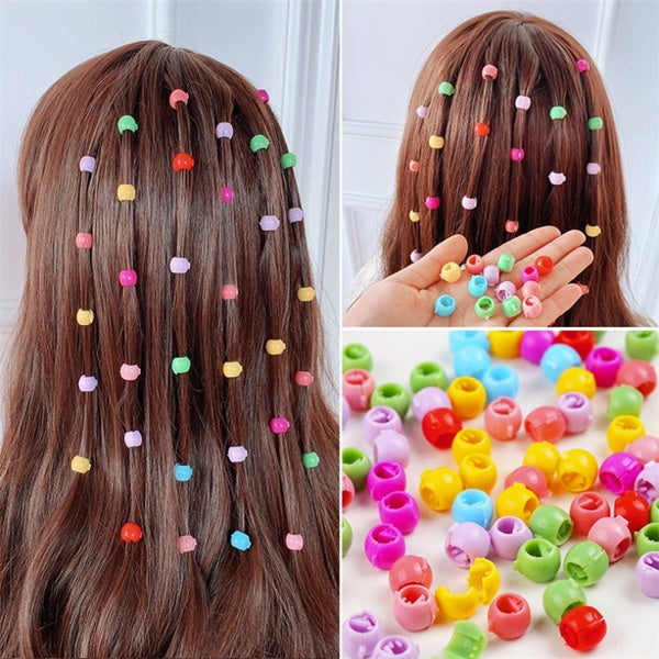 Mini Plastic Hair Claw Clips Grips For Girls Candy Colour Beads Headwear Durable hpfrmid3e-6