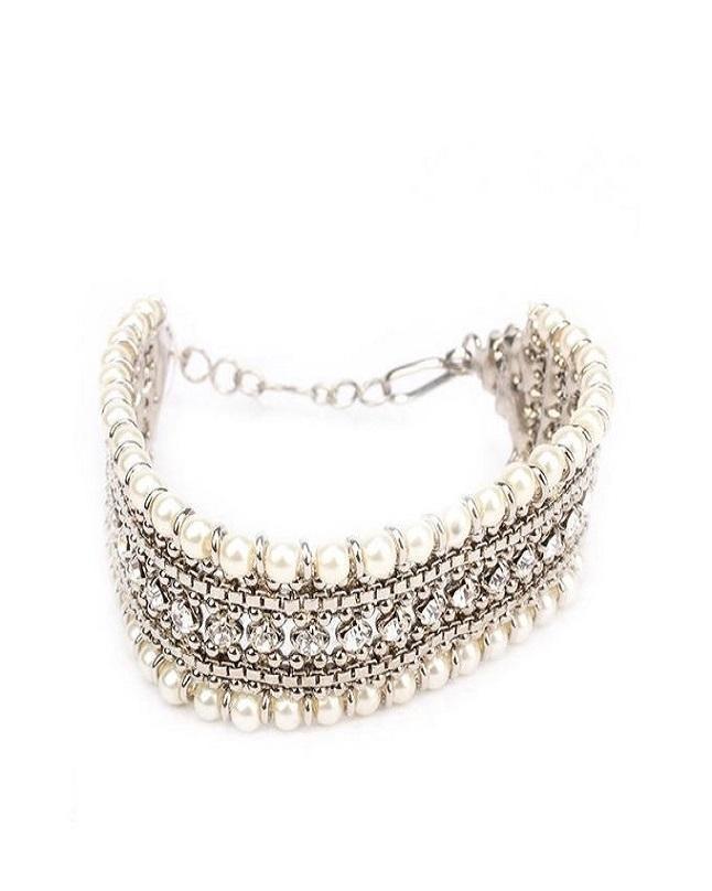 bracelet silver pearl joinded nagina olr btfrara4e-1