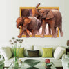 3D Elephant Wall Sticker SK9018