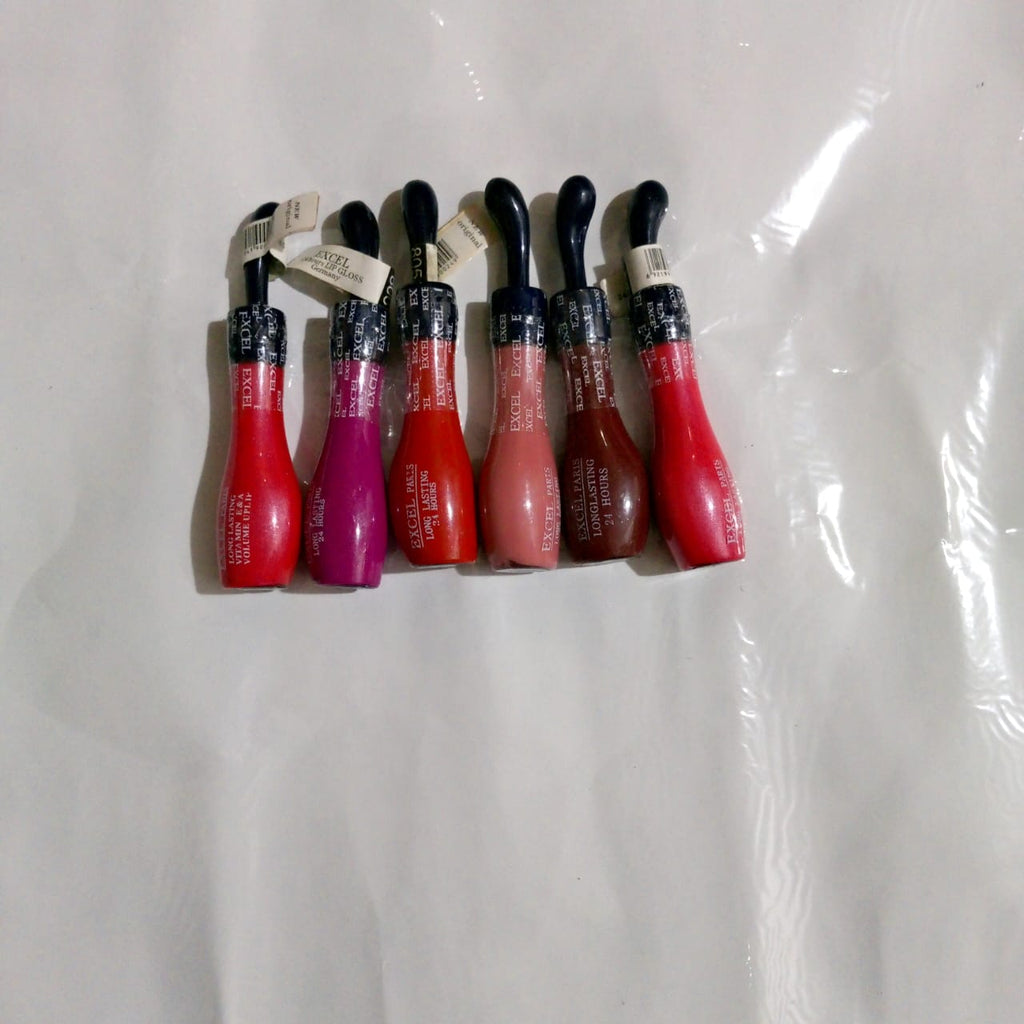 pack of 6 EXCEL lip gloss lsfrmis2a-1